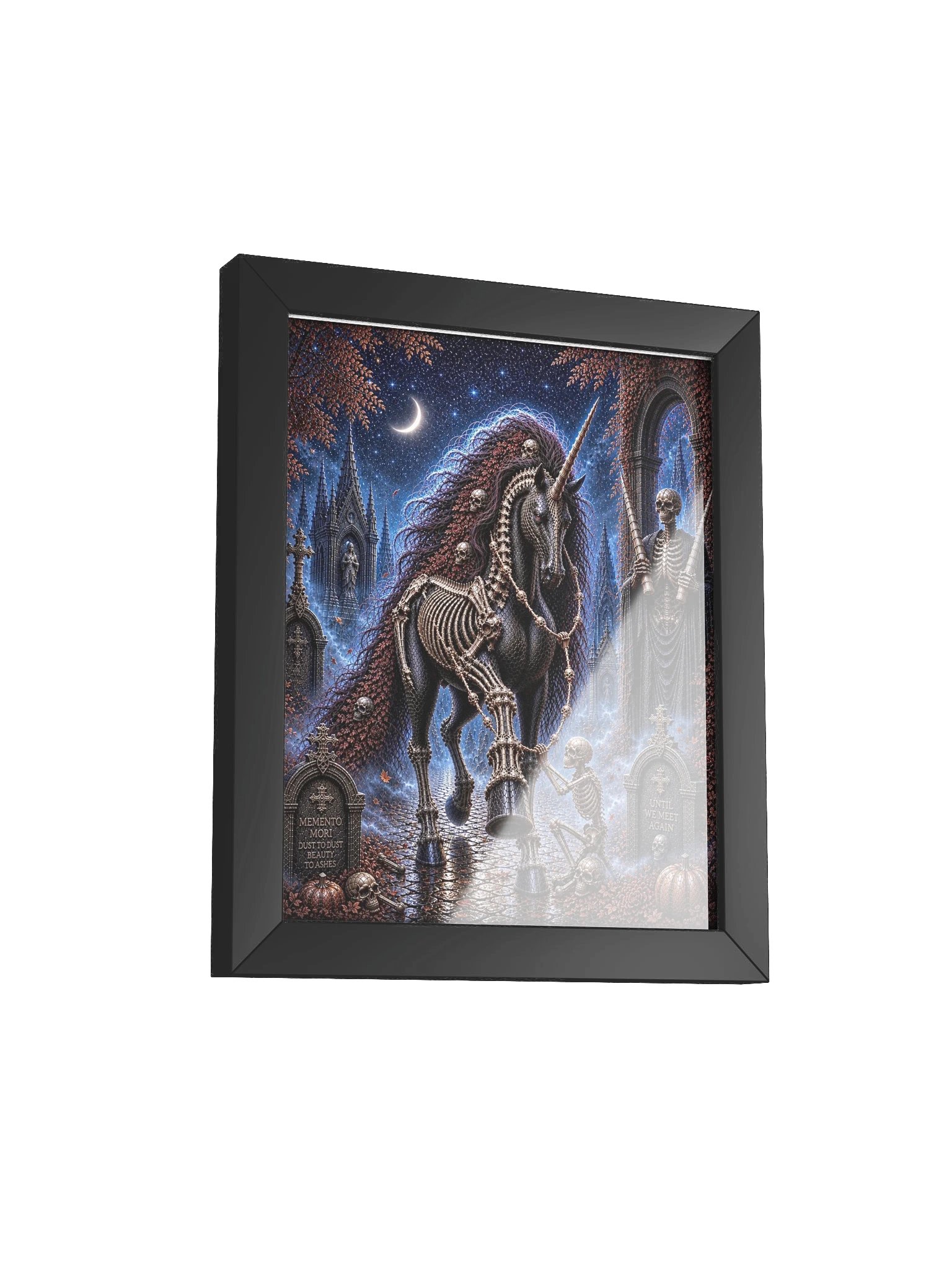 Skeleton Unicorn Framed Poster product image (40)
