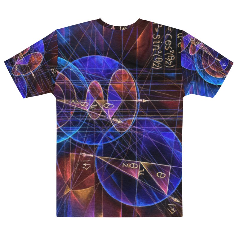 Spinning Projection - Quantum Physics Negative Art Men's Crew Neck T-Shirt product image (4)