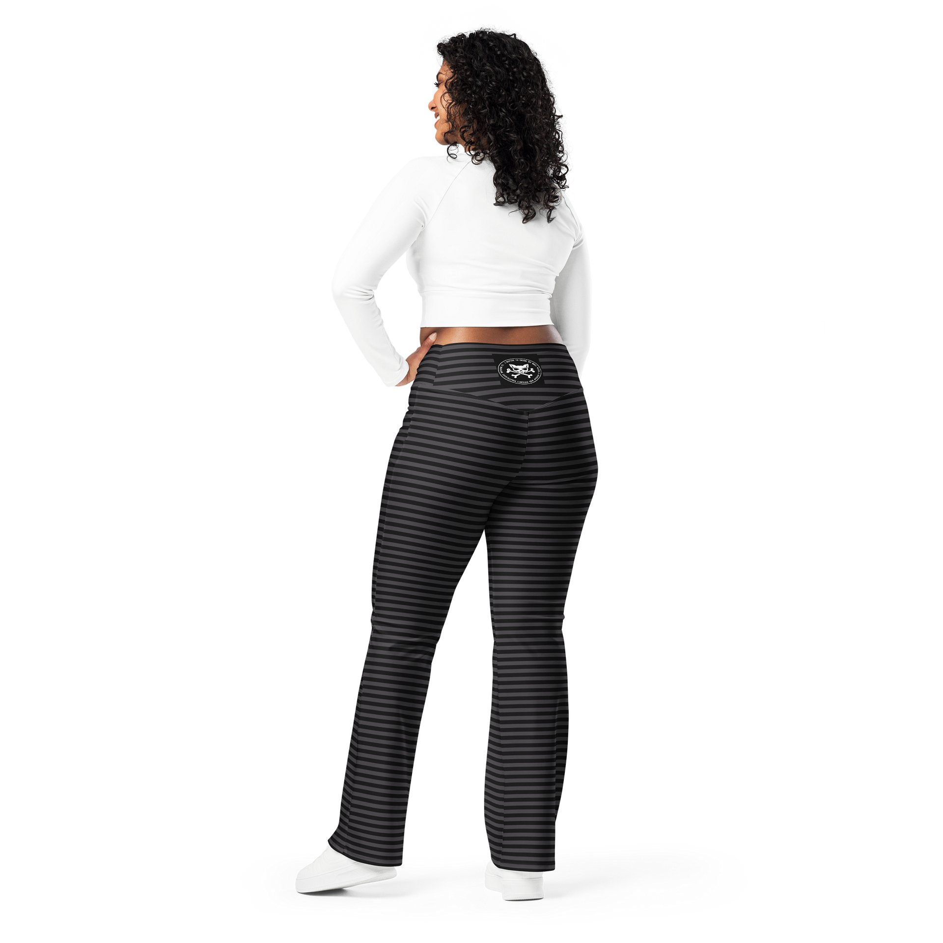Blaque Stripped Kat Skull Flares product image (4)