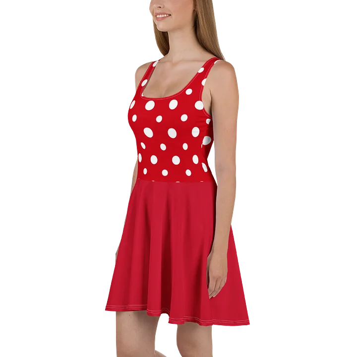 Red Velvet Dot Dress product image (2)