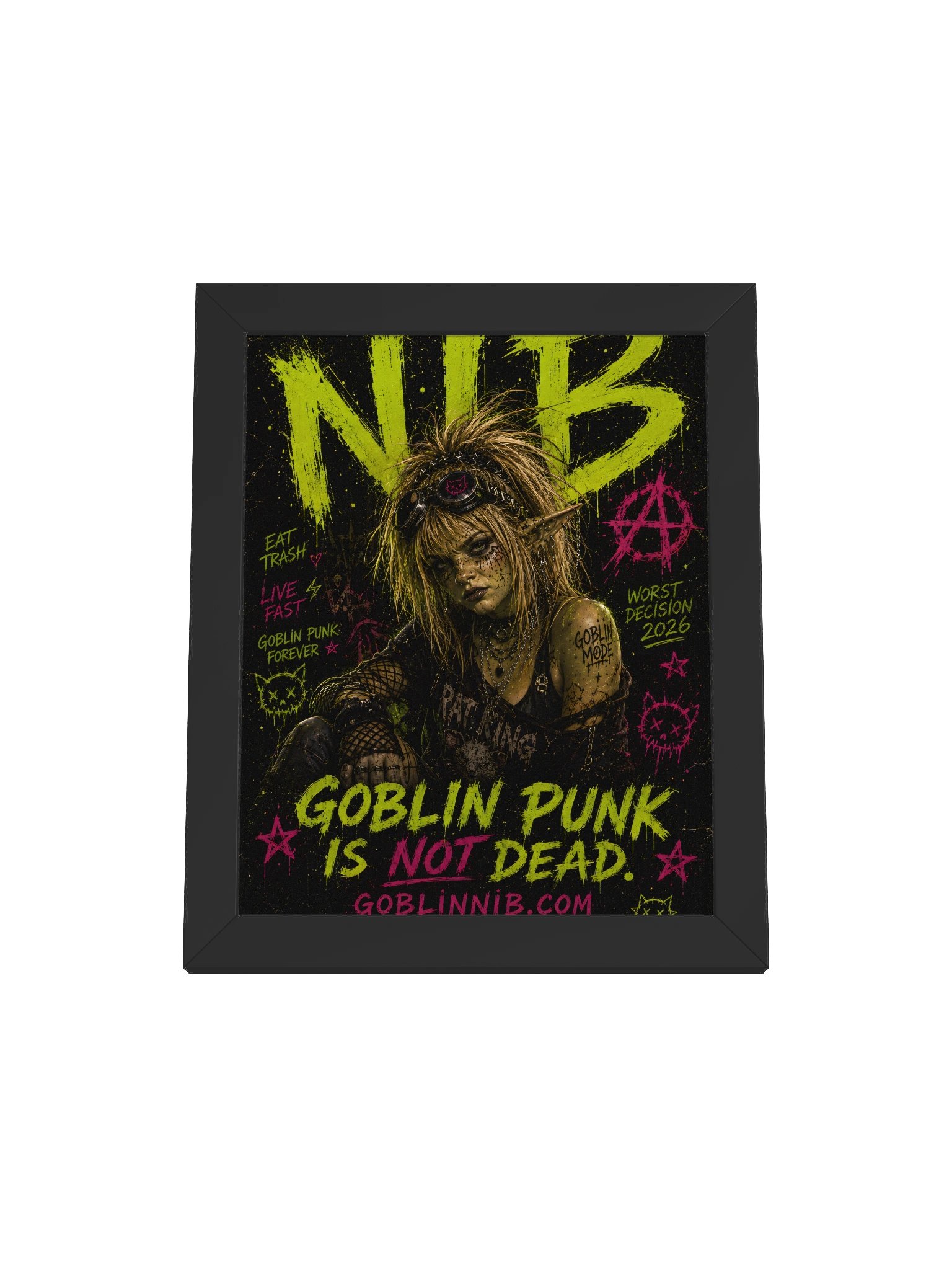 Goblin Punk Is Not Dead - Framed Poster product image (49)