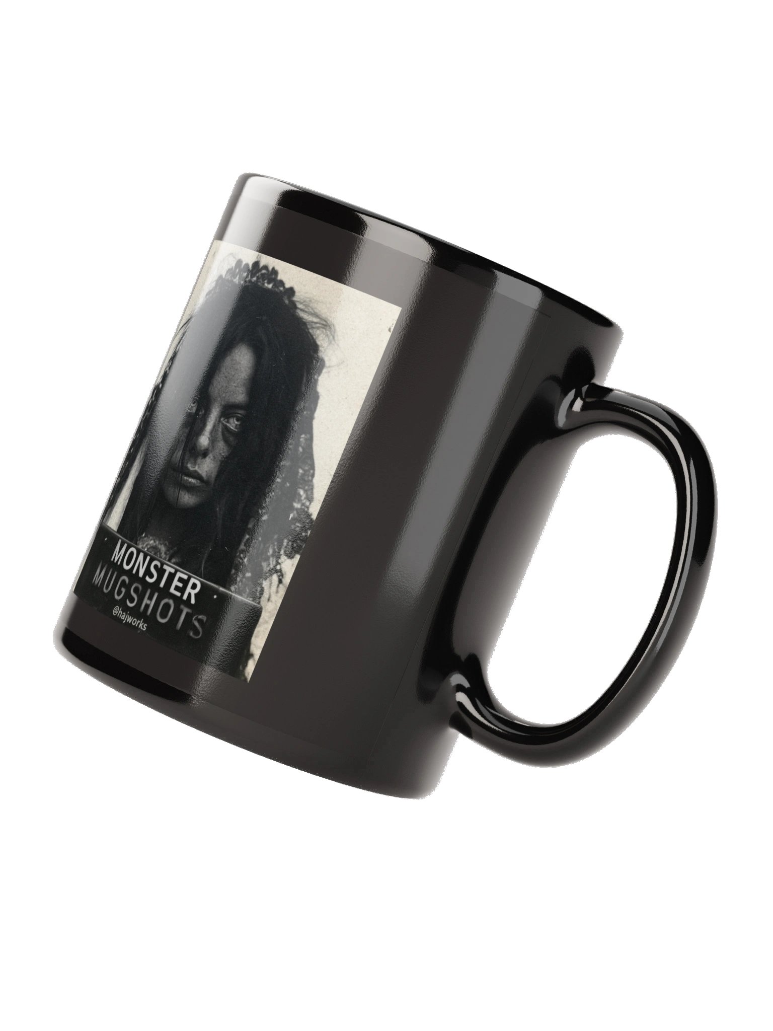 Monster Mugshots No. 007 - Black Ceramic Mug product image (4)