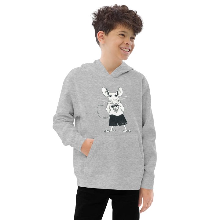 CHESTER MIDSHIPMOUSE Youth Heather Grey Fleece Hoodie product image (2)