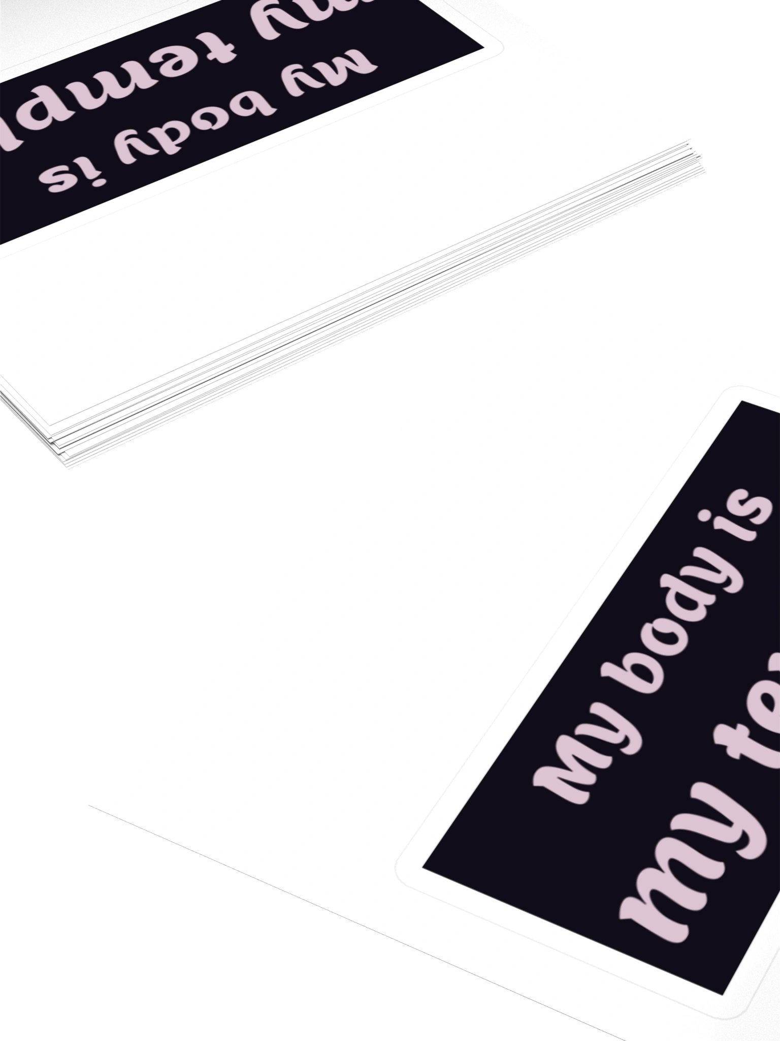 My Body Is My Temple — Block Sticker product image (4)