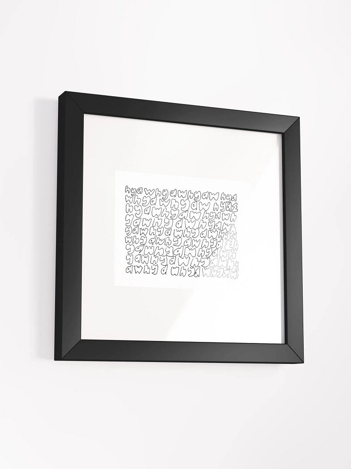 hyaw hyaw hyaw Panel Card Print Framed product image (2)