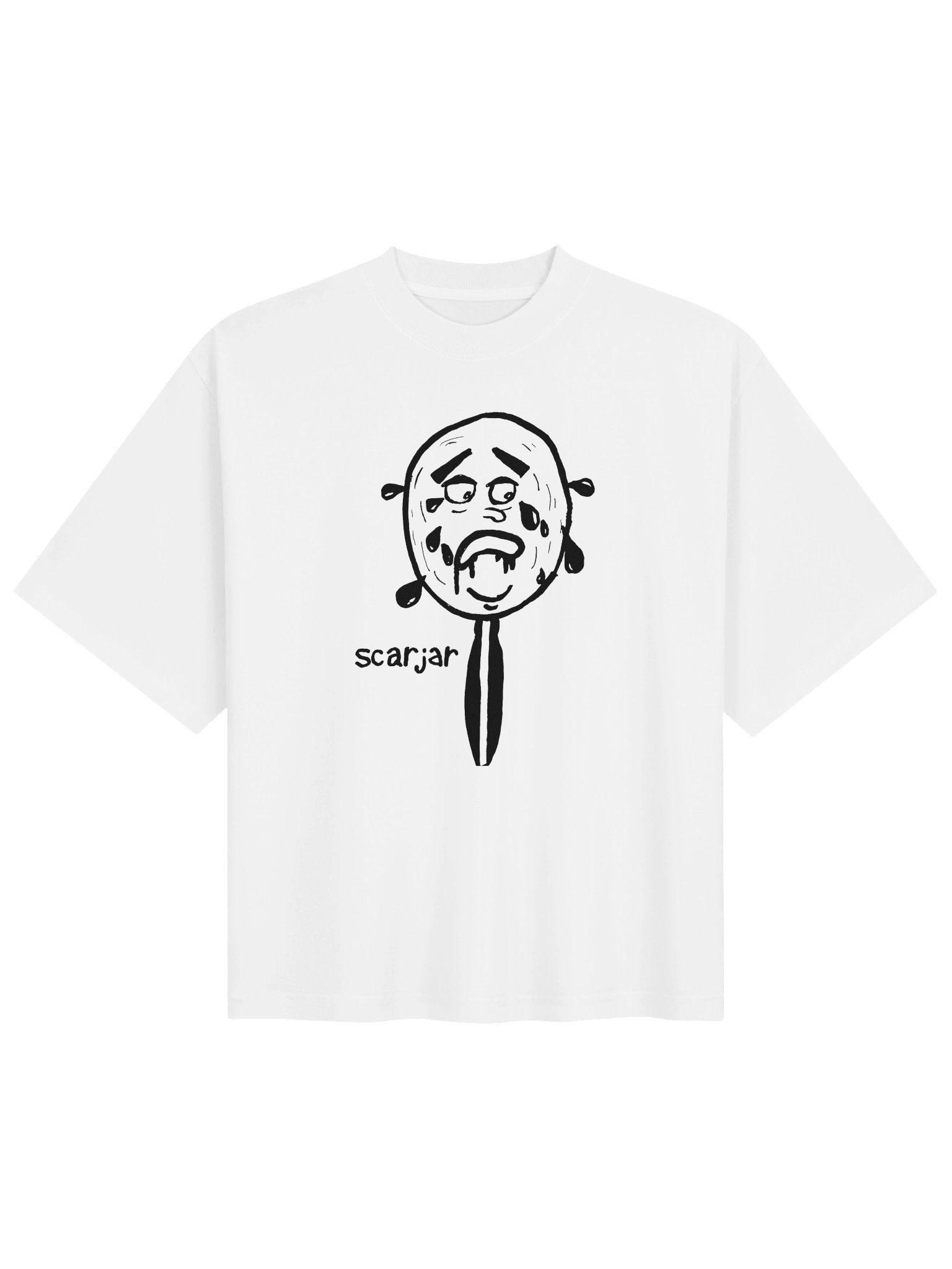 Jared outline tee (white) product image (1)