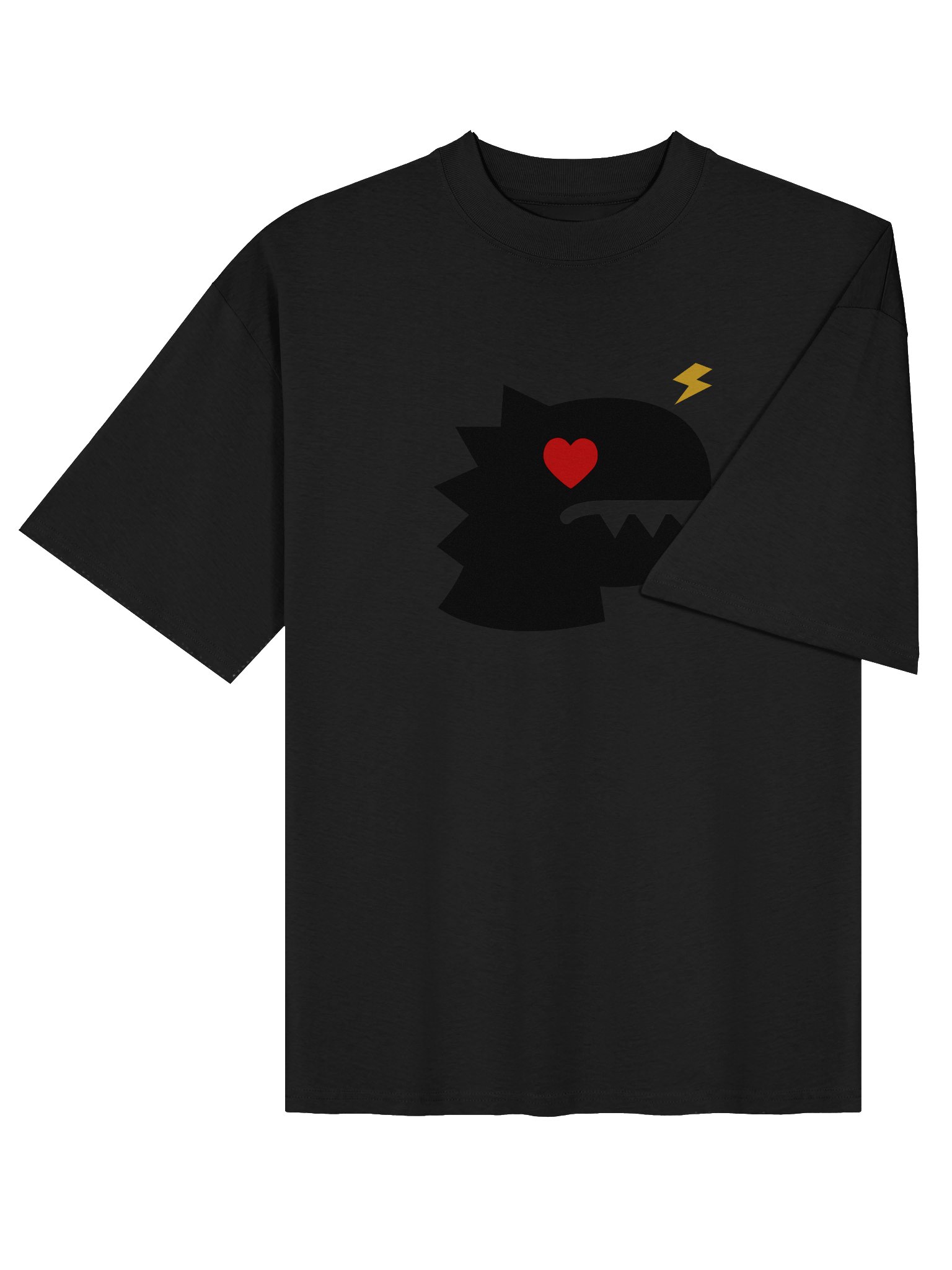 FMB ∣ HEART DINO Oversized Tee Black Edition product image (4)
