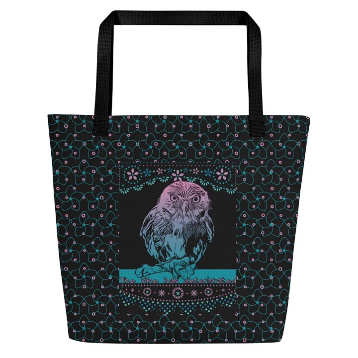 KC, The Vibe (owl), Black Tote product image (1)