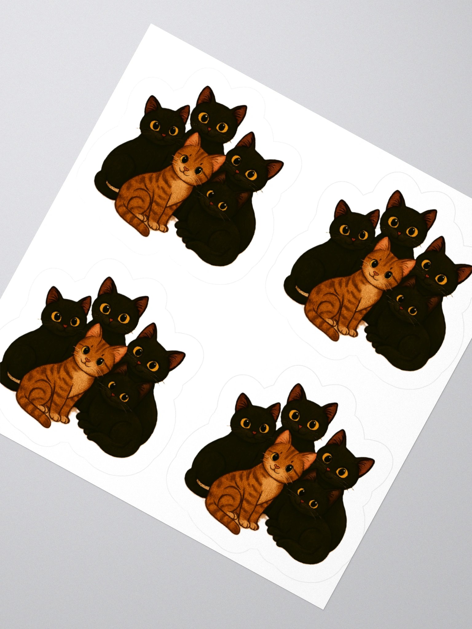 Whimsical Cat Sticker Set product image (2)