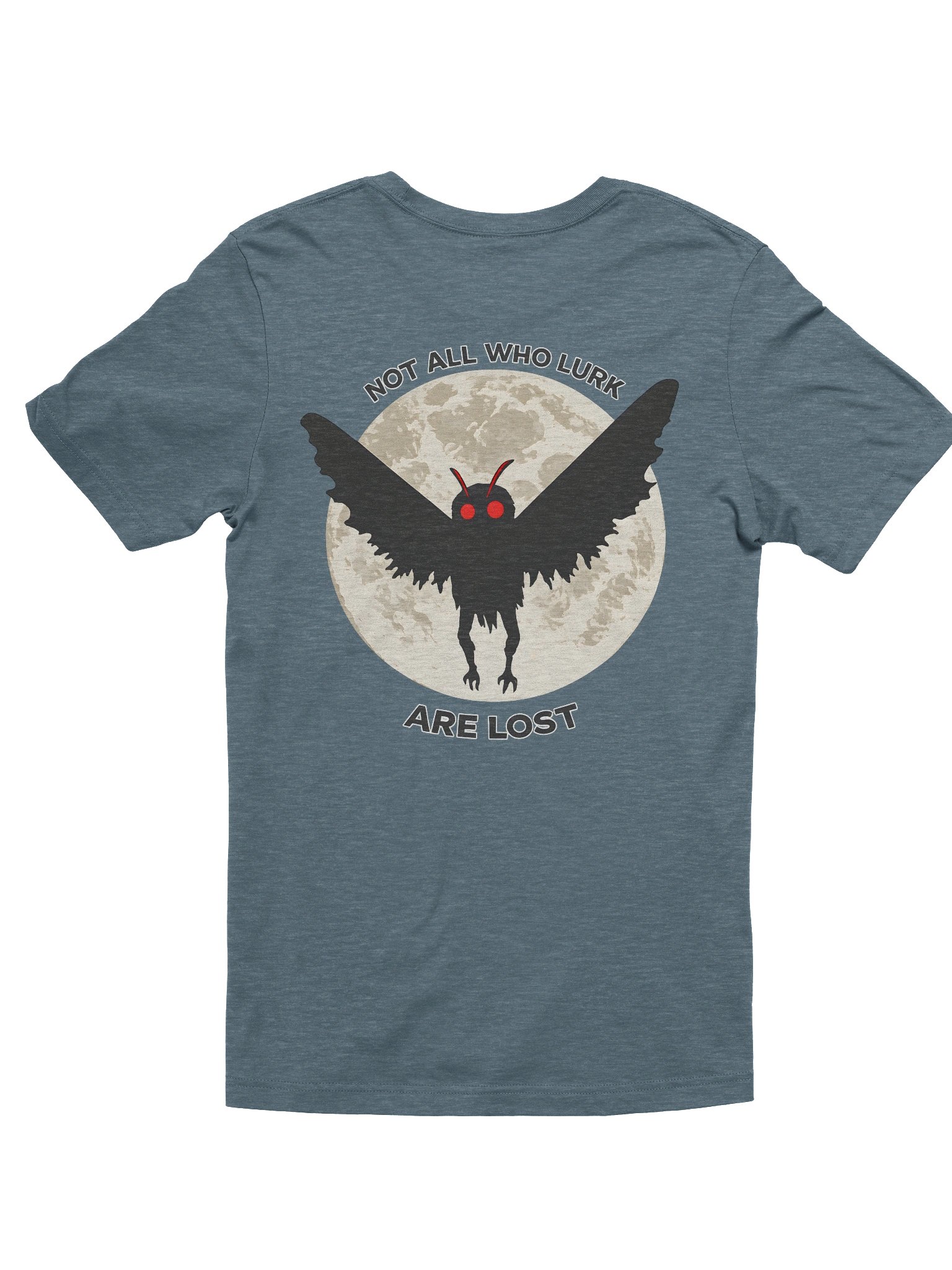 MOTHMAN LURKER W/ FRONT LOGO SUPER SOFT T-SHIRT (HEATHERED COLORS PT.1) product image (3)