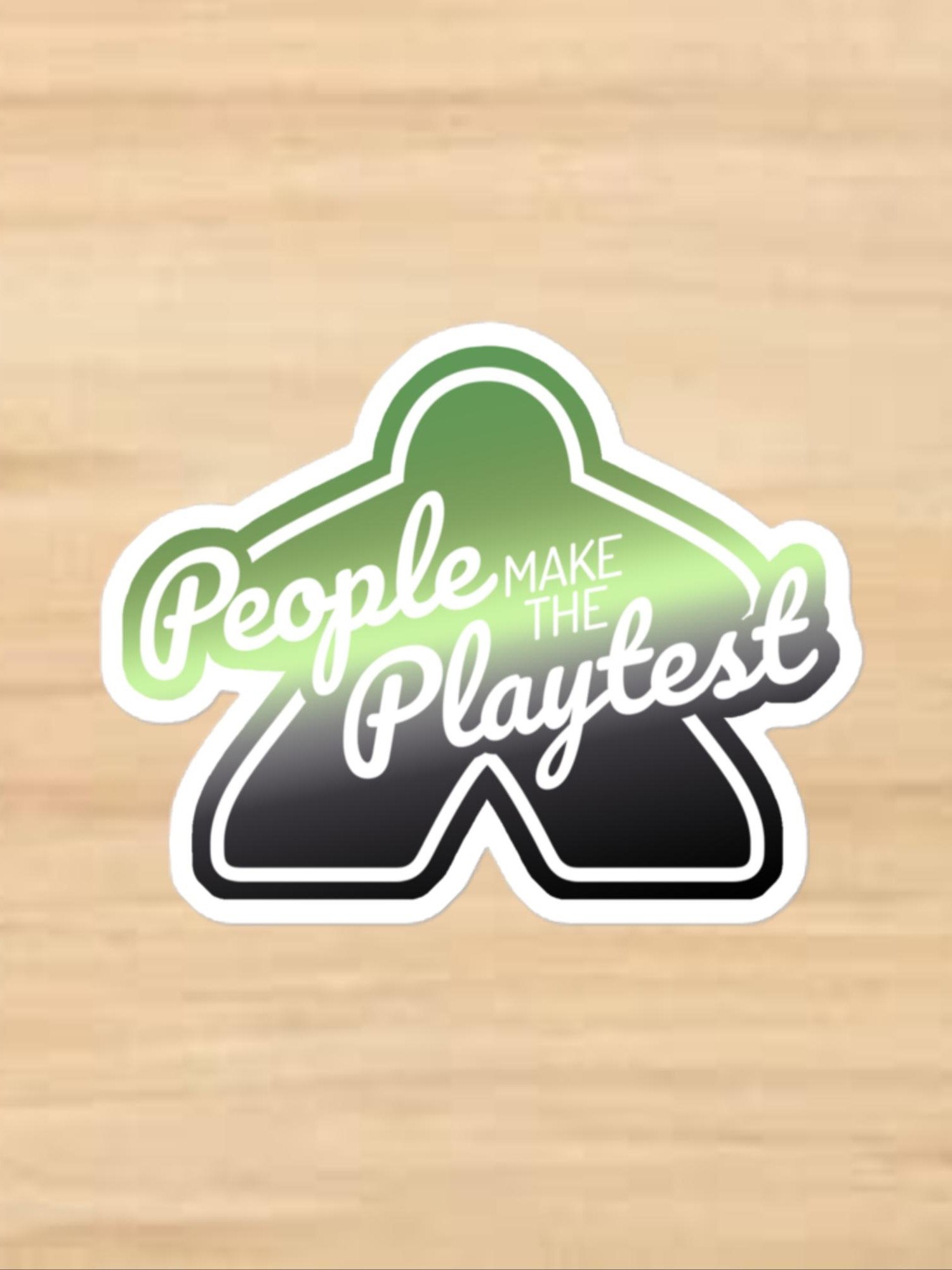 Big Meeple Aro Pride PMTP Vinyl Sticker product image (1)