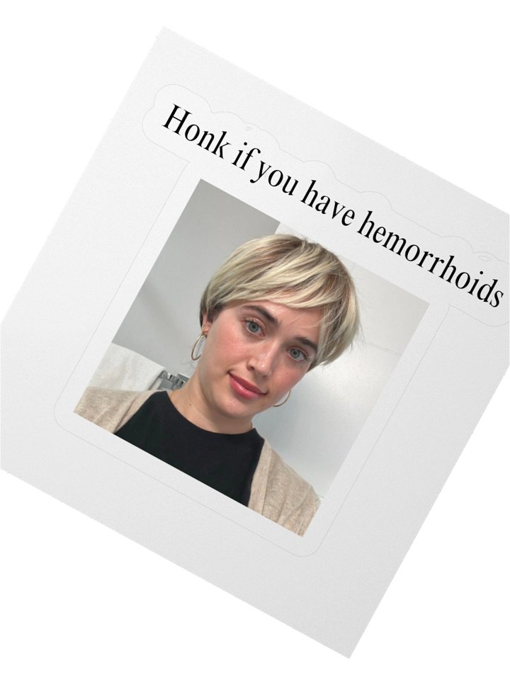 Honk if you have hemorrhoids sticker product image (4)