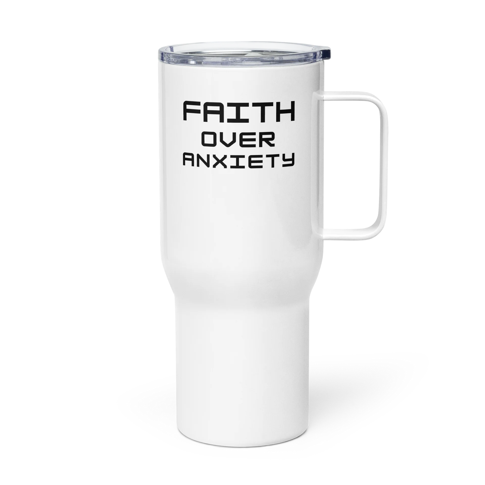 Faith Over Anxiety Traveler Stainless Steel Mug product image (2)