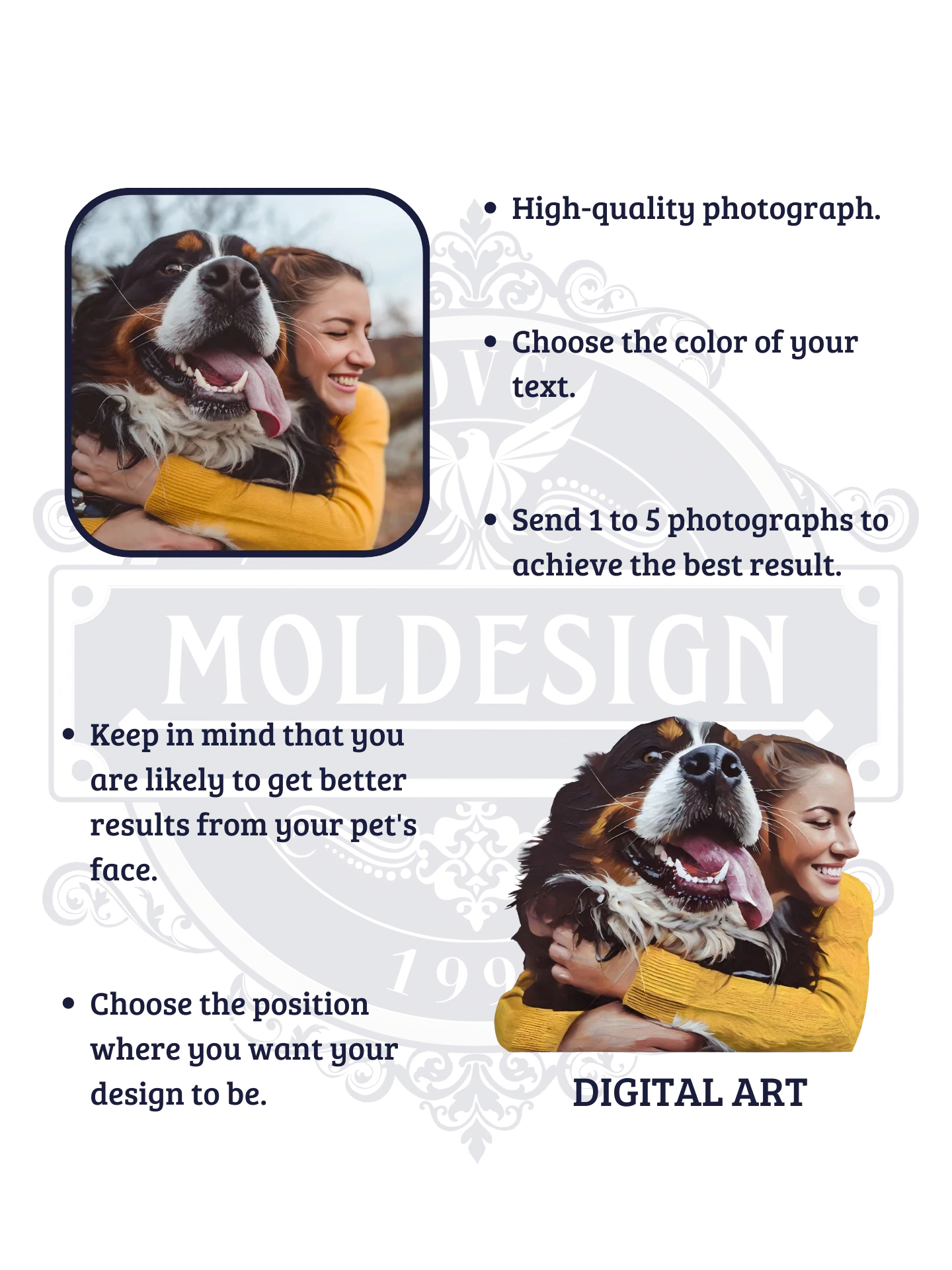 Custom Pet and Owner Photo T-Shirt product image (4)