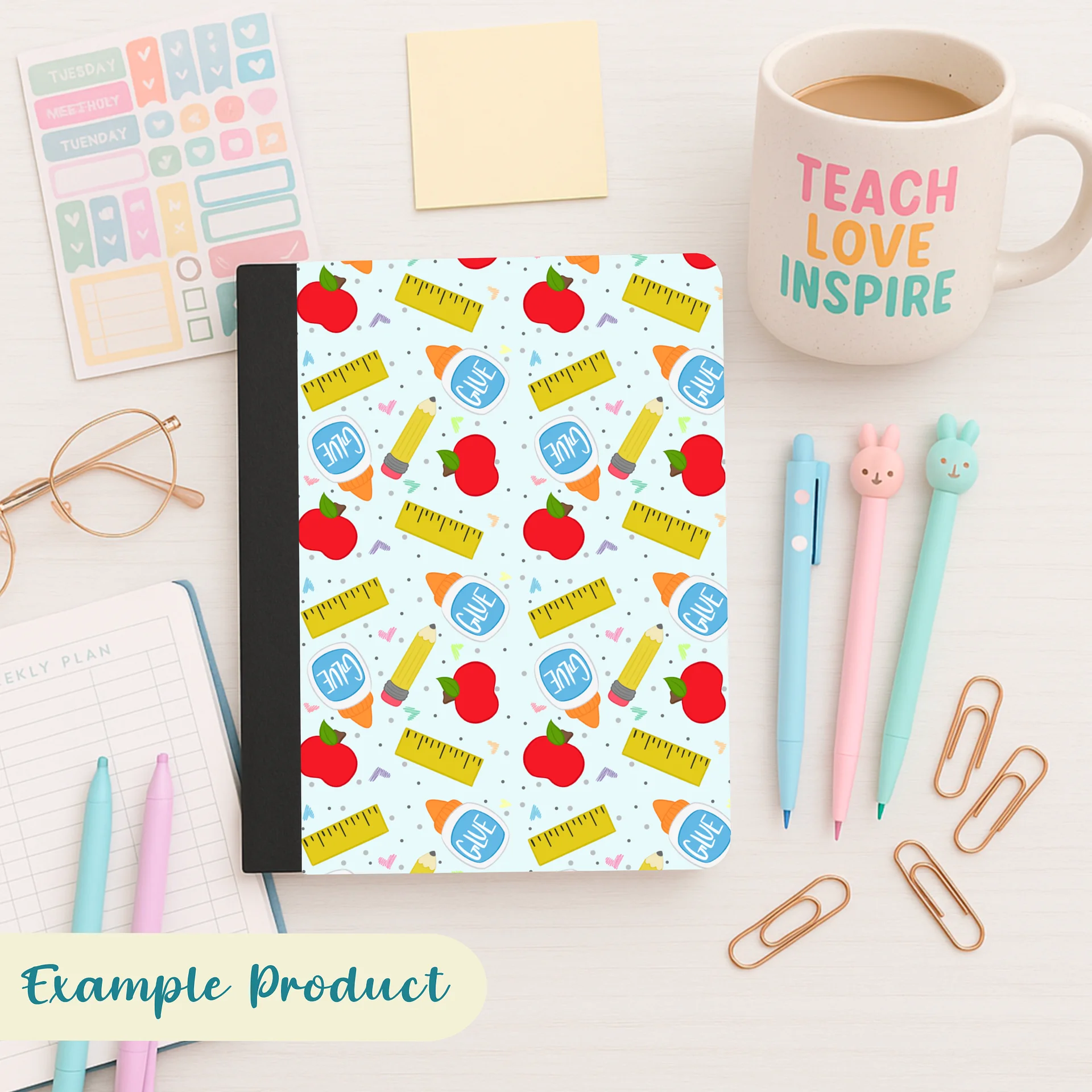 School Supplies Seamless Pattern product image (7)