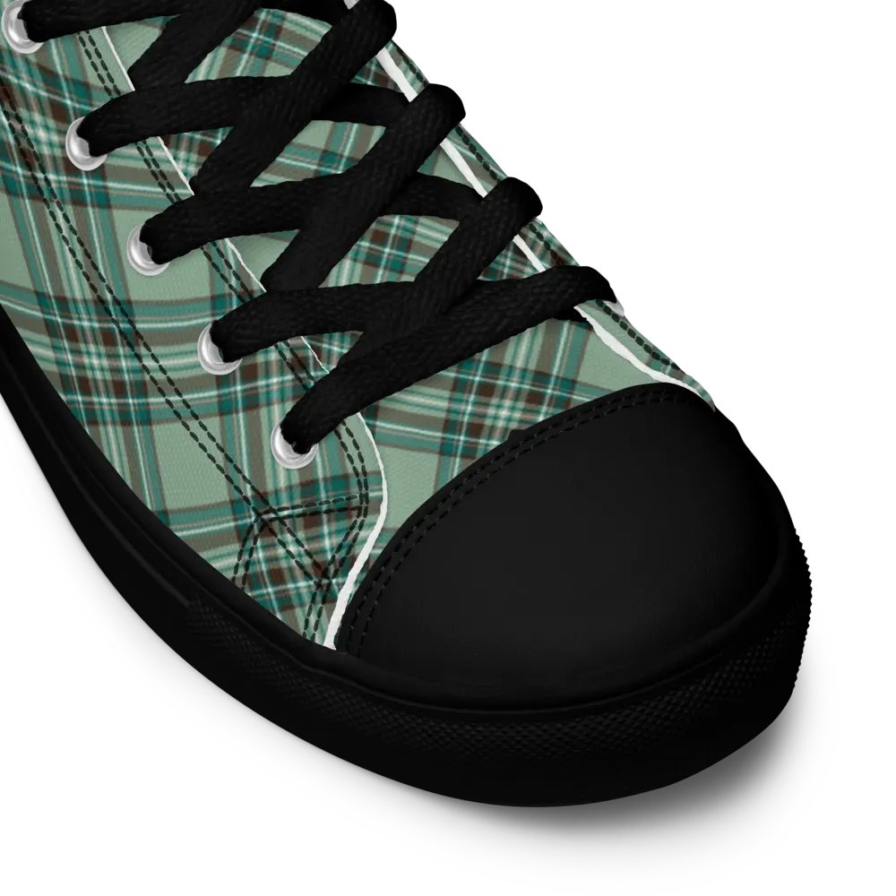 Kelly Tartan Men's High Top Shoes product image (11)