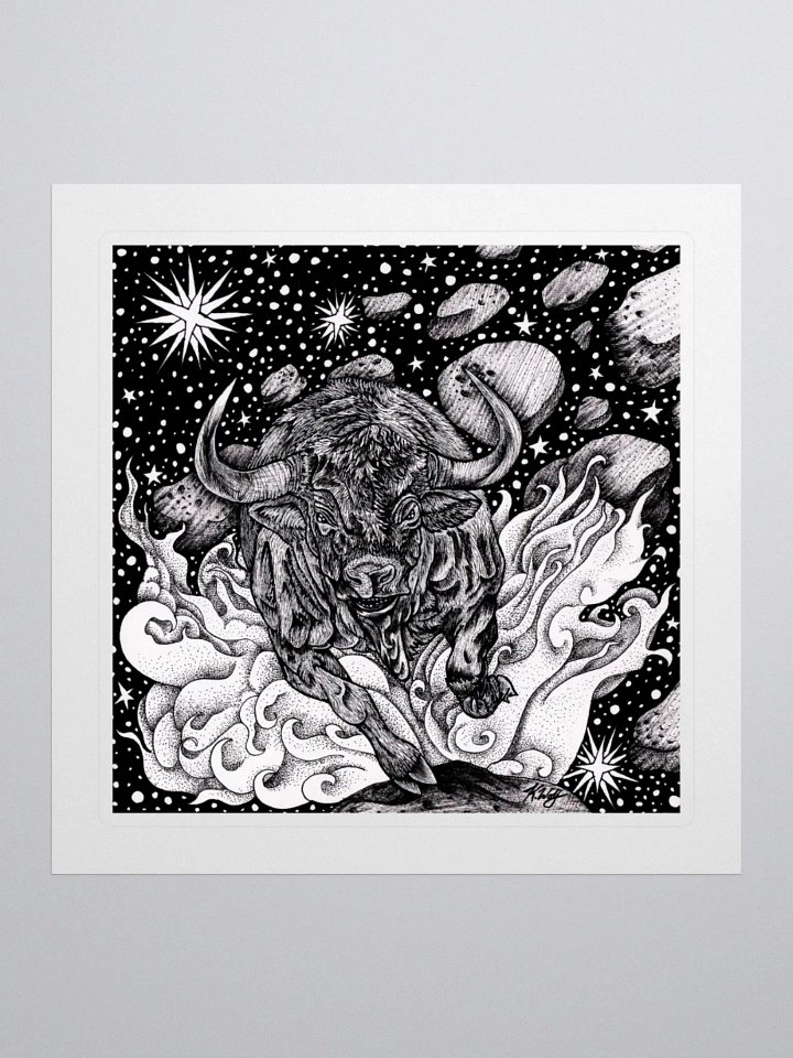 Taurus Zodiac Kiss Cut Stickers product image (1)