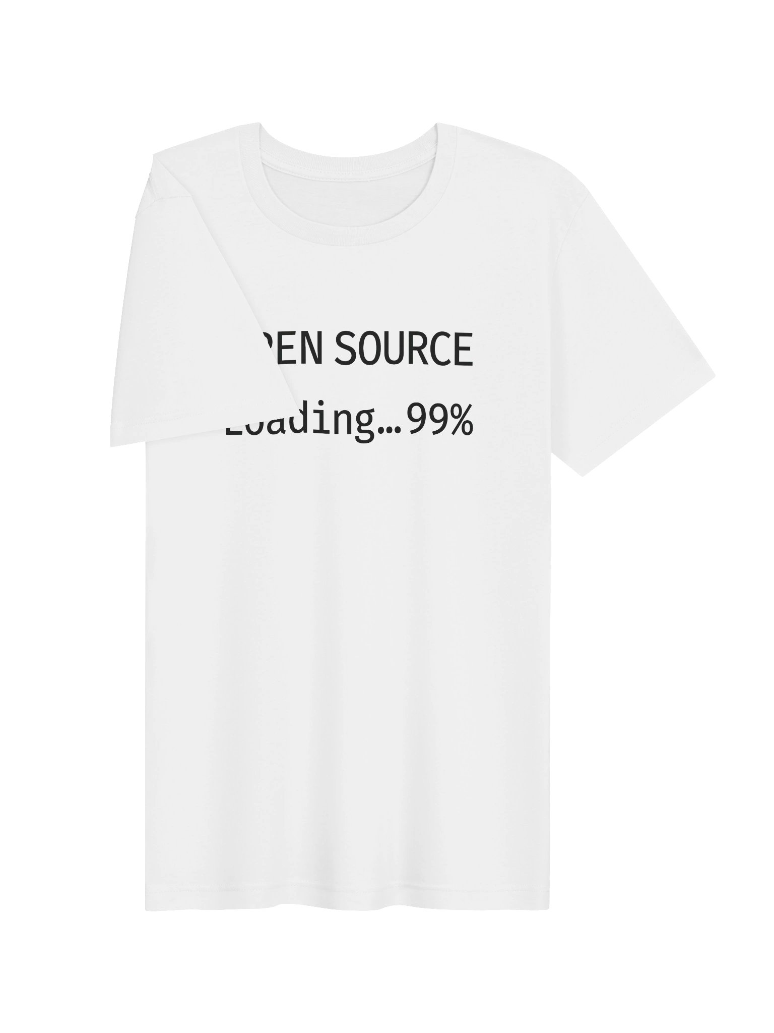 OPEN SOURCE LOADING 99% | AI Developer Humor Tee for Programmers Gift Idea Tech Apparel product image (3)