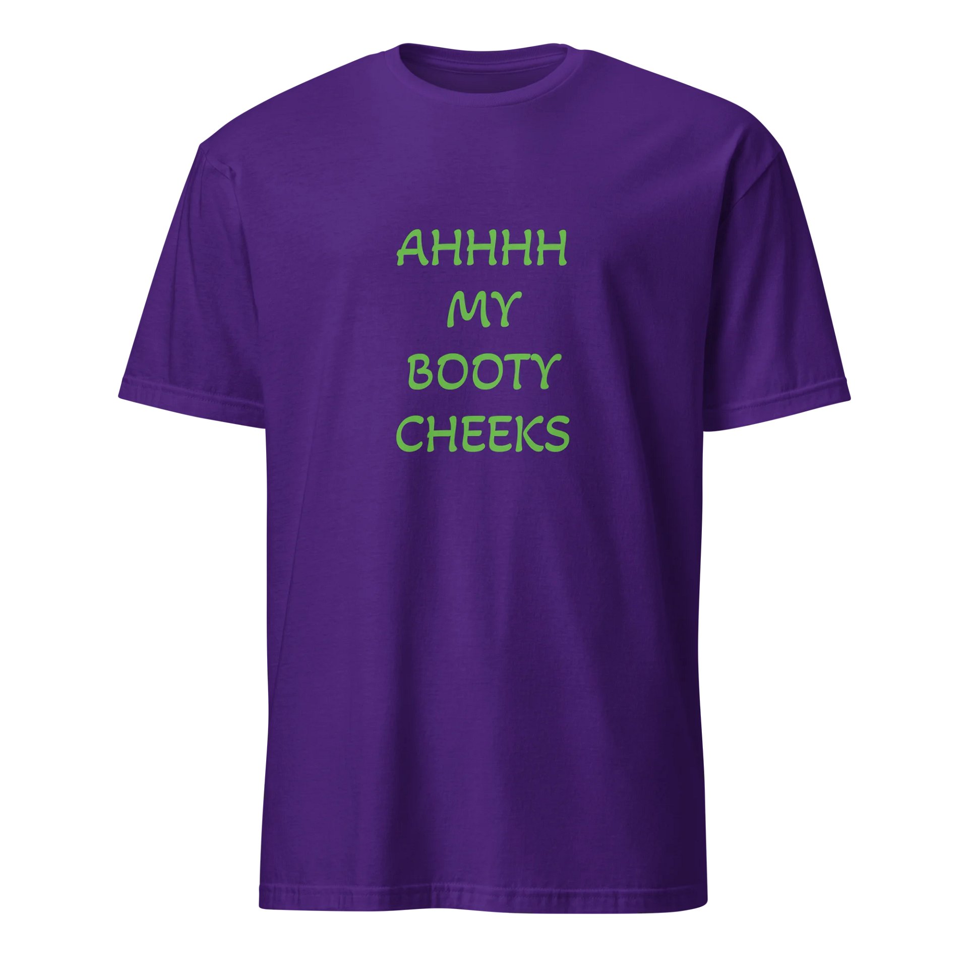 Purple tshirt booty cheeks product image (1)