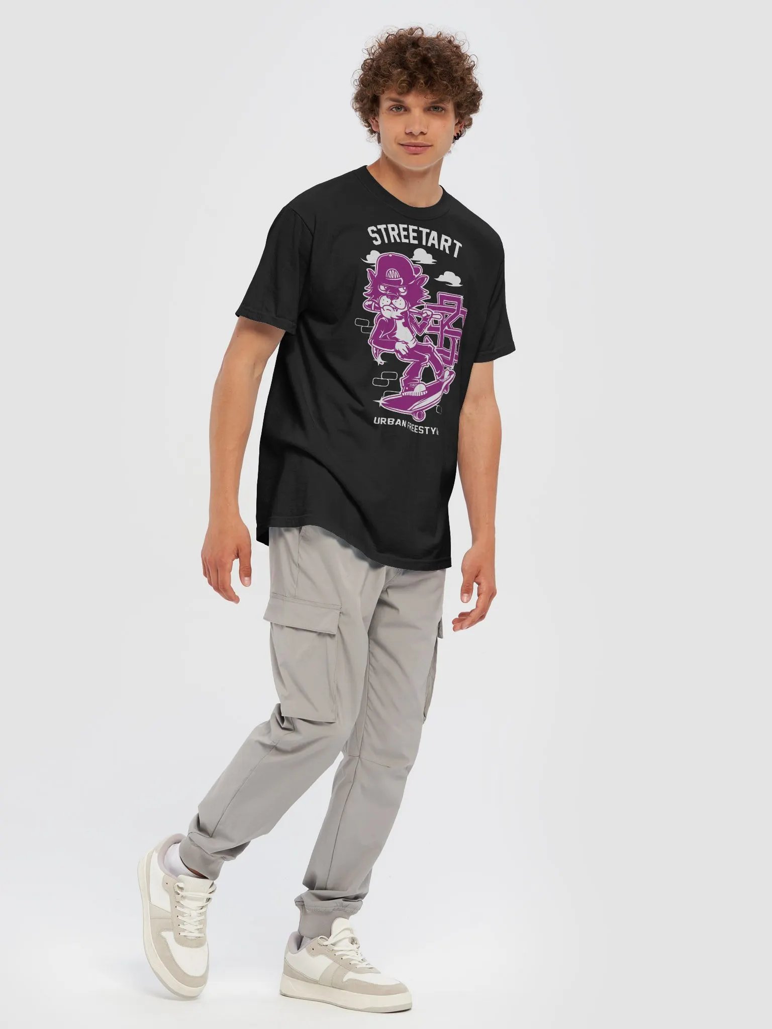 Panther Skater Street Art Tee product image (7)