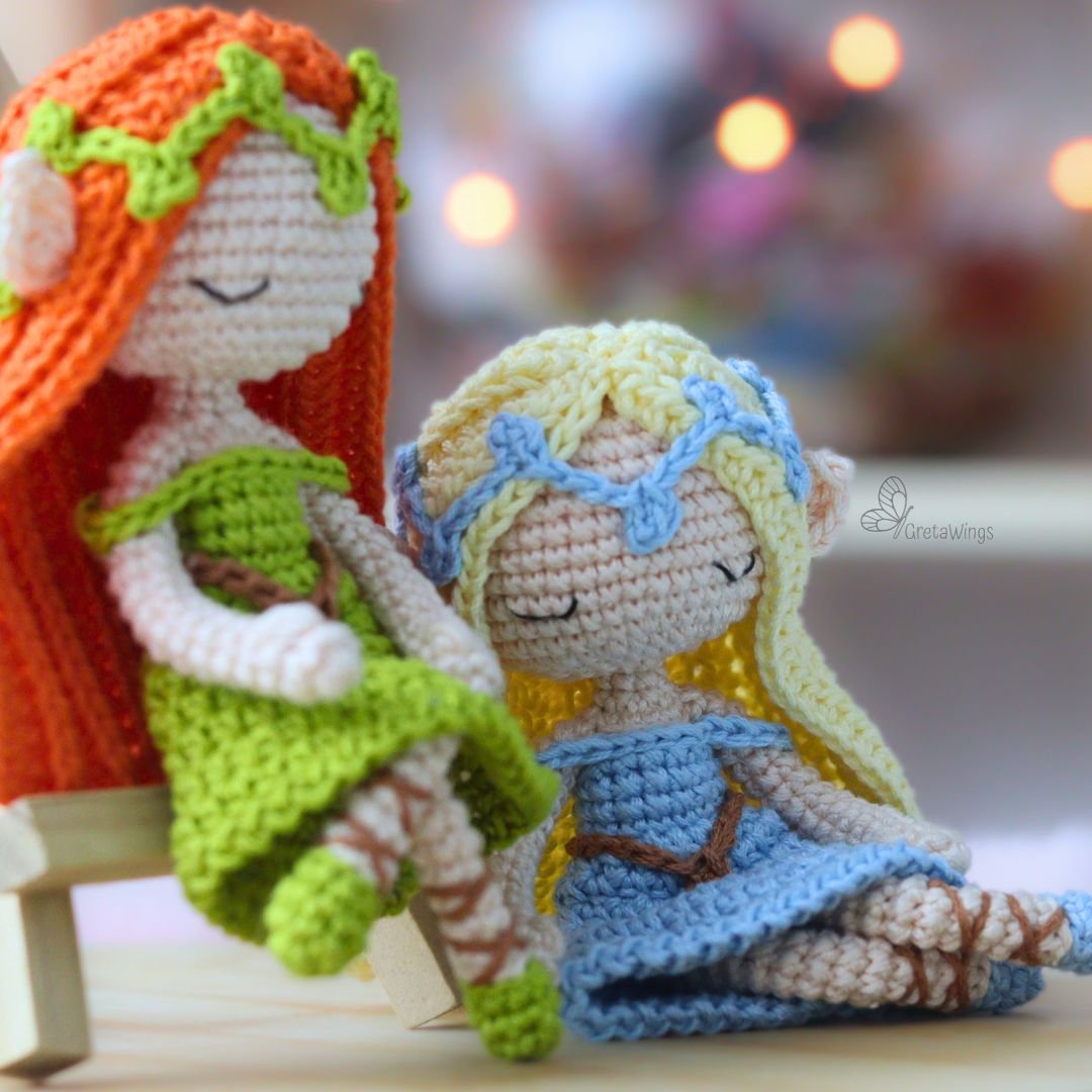 Amigurumi Pattern: Forest Magic Elf Elyndra & Lunithiel- Crochet Amigurumis Doll Pattern (digital download) product image (10)