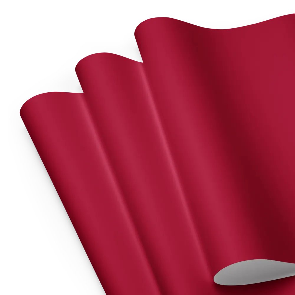 Carmine Red Solid Holiday Christmas Wrapping Paper Sheets (3) product image (8)