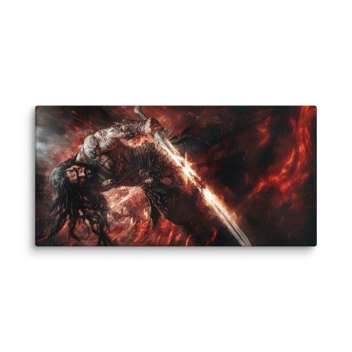 Barbarian with his sword 01 - Canvas product image (1)