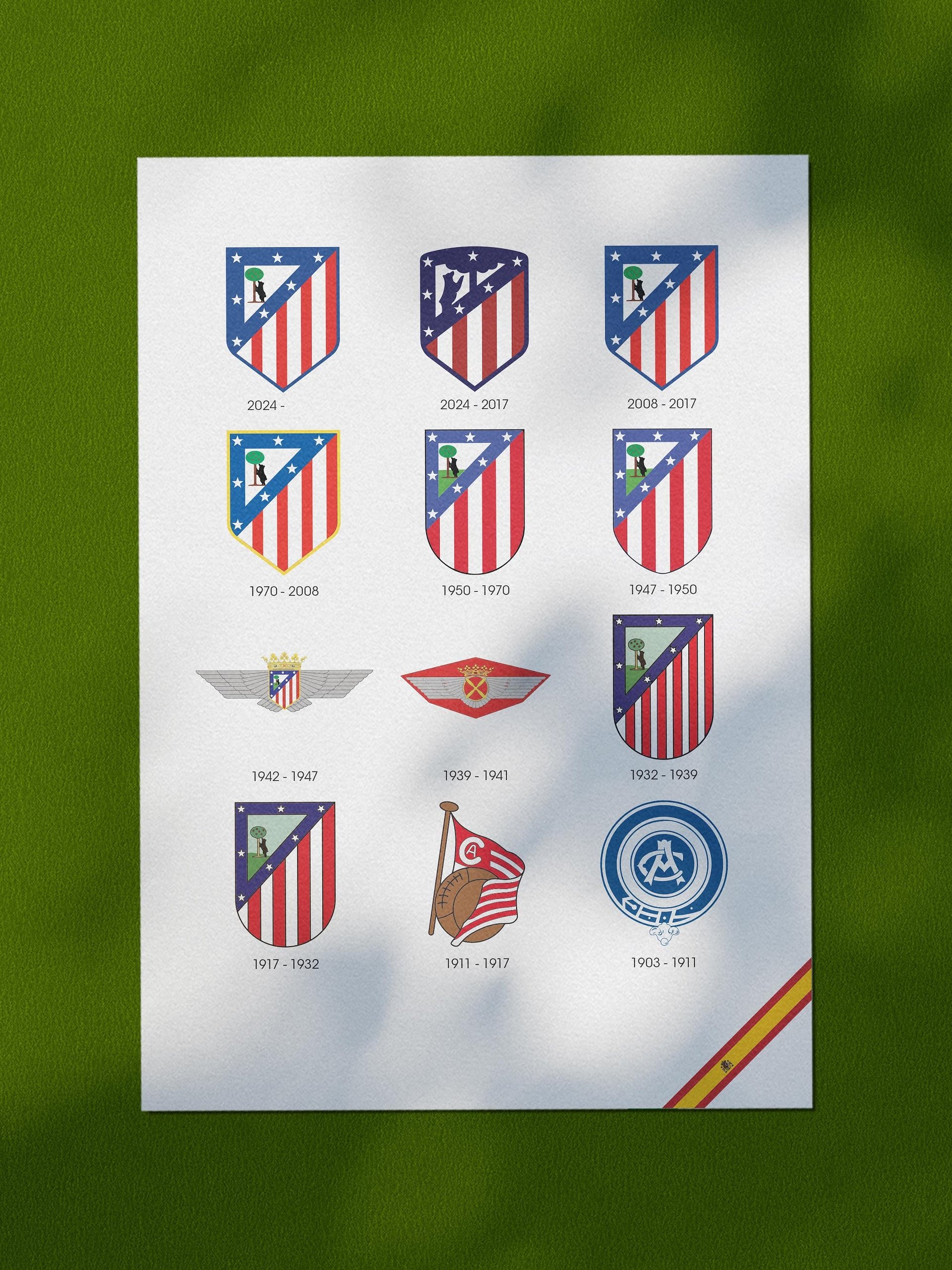 Atletico Madrid Logo History product image (4)