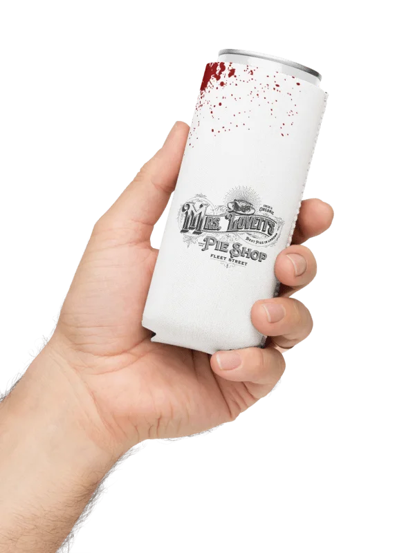 Mrs. Lovett’s Pie Shop Can Cooler – “Worst Pies in London” Coozie for Sweeney Todd Fans product image (1)