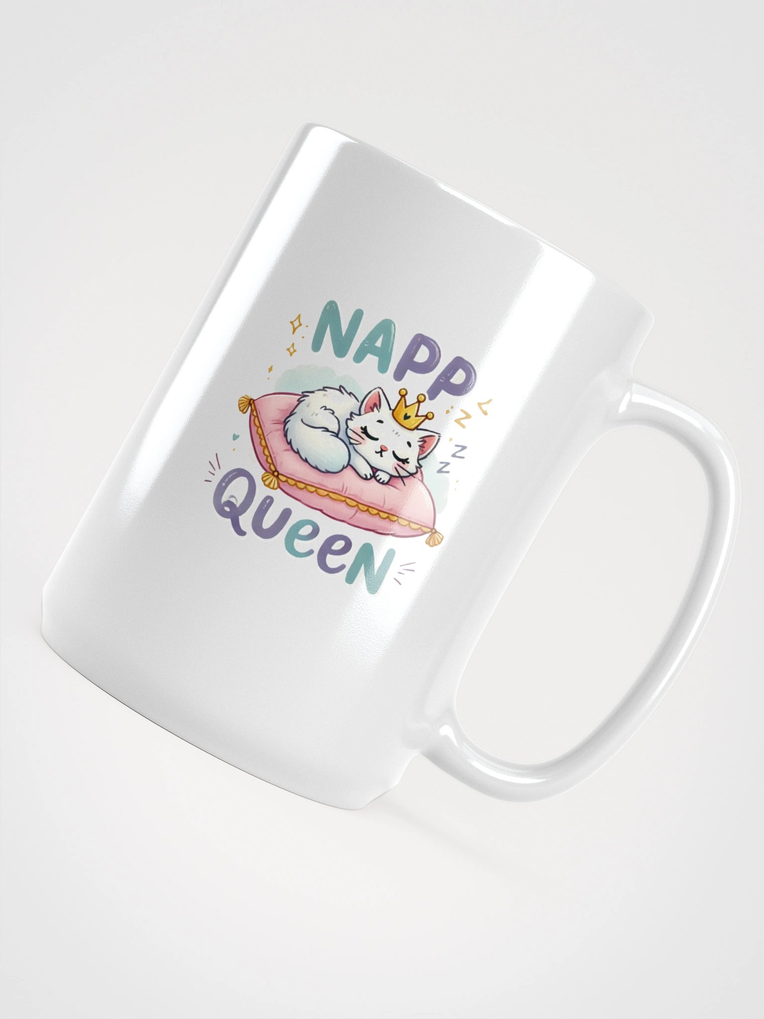 Napping Queen Cat Mug product image (4)