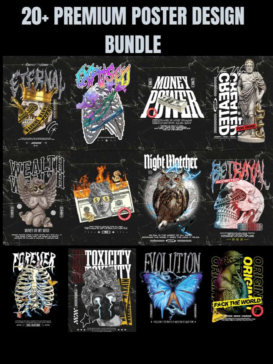 20+ Premium POSTER Design Bundle product image (1)