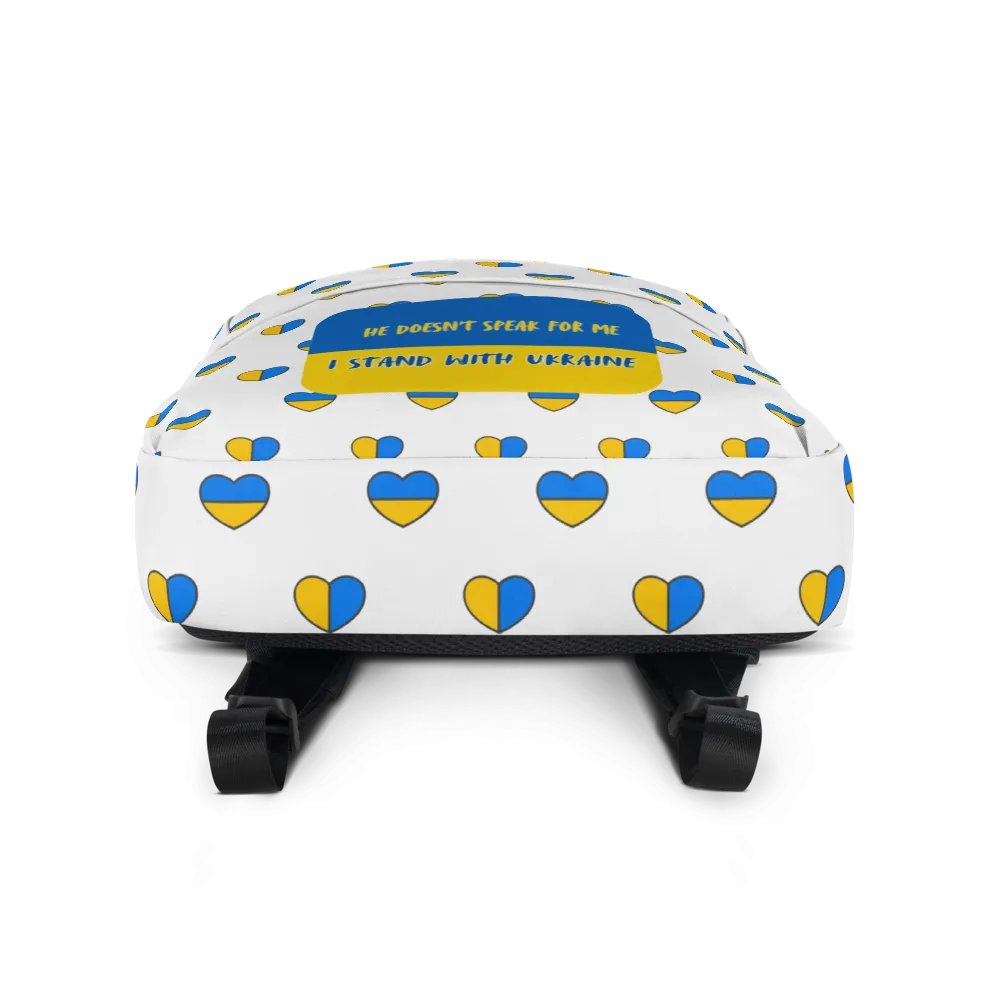 Resistors, Doesn't Speak for Me, Patterned White Backpack product image (4)