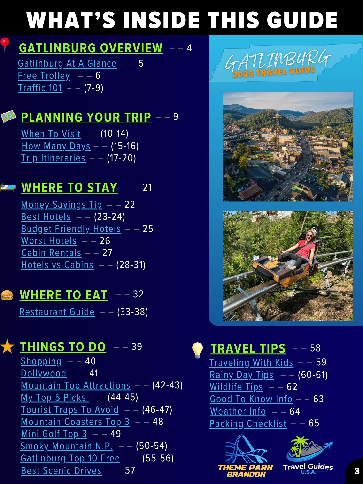 Gatlinburg + Pigeon Forge Travel Guide Bundle 2026 | Digital Guides + Printer-Friendly Versions product image (6)