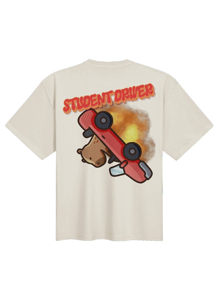 student driver oversized tee product image (2)