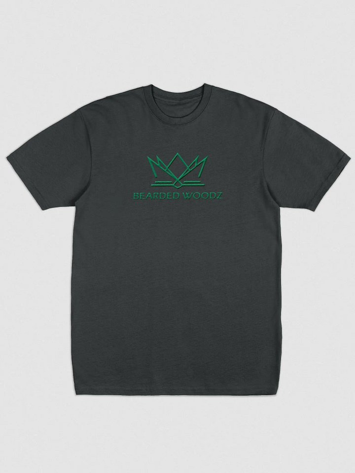 Men's Classic Bearded Woodz T-Shirt (Green Embroidery) product image (1)