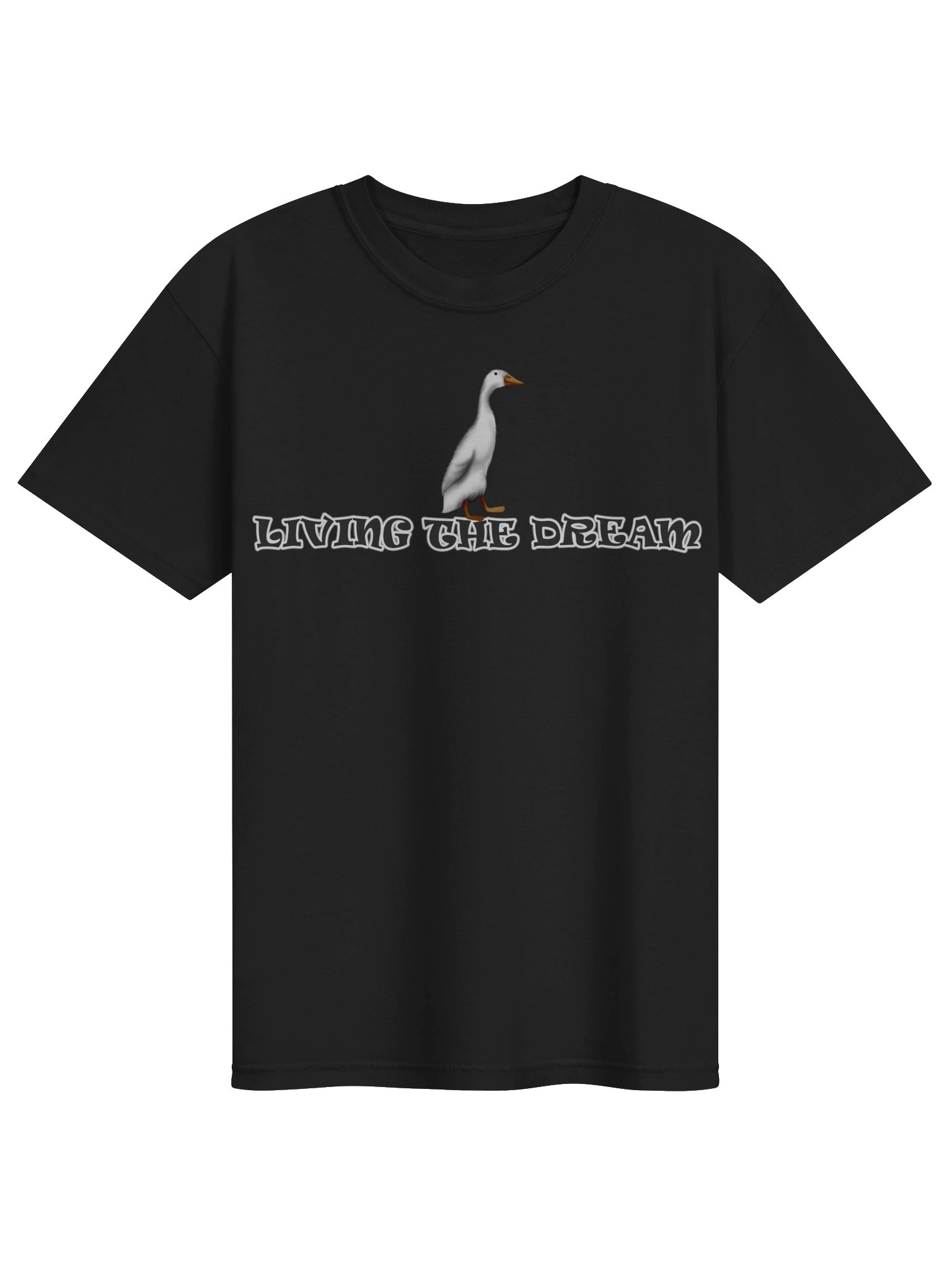 Duck "LIVING THE DREAM" T-Shirt. Men's Comfort Colors Garment-Dyed Heavyweight T-Shirt product image (1)