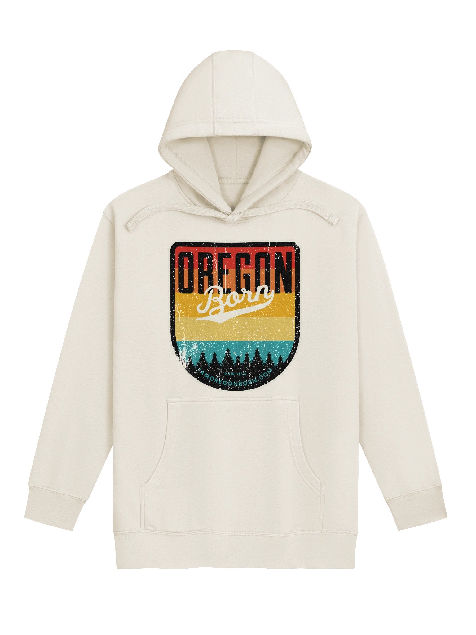 Oregon Born Vintage Shield Hoodie product image (8)