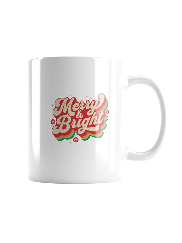 Coffee Mug Merry And Bright Retro Xmas Festive Vibes product image (5)