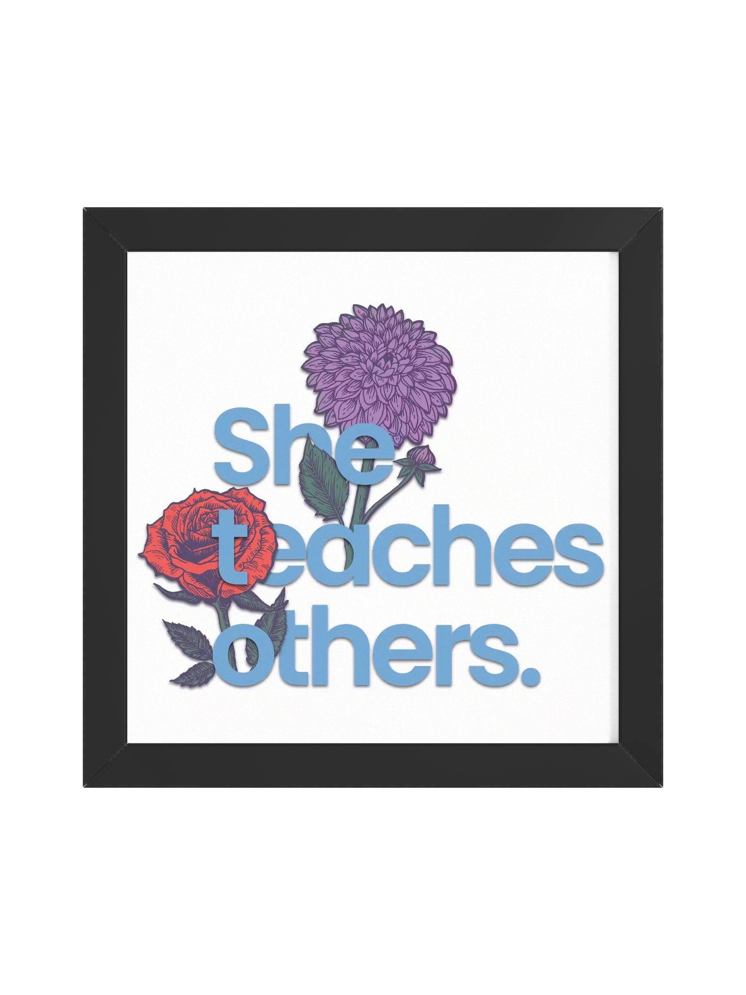 She Teaches Art Print product image (1)