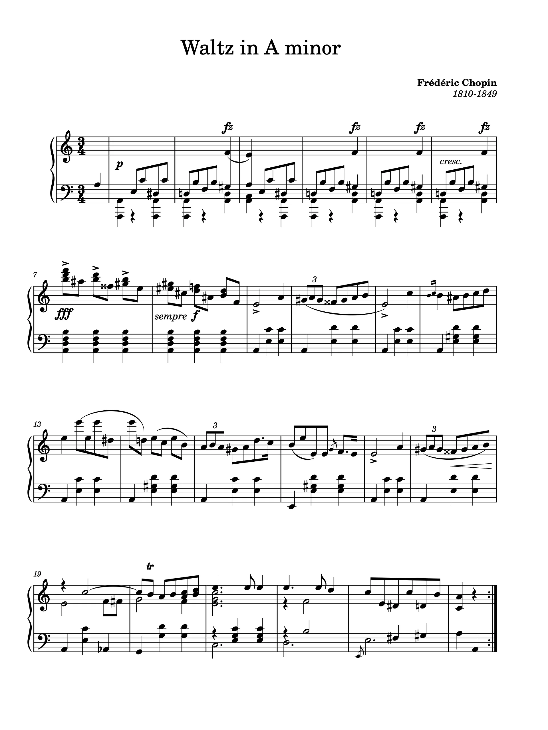 Waltz in A Minor, Op. posth. product image (1)
