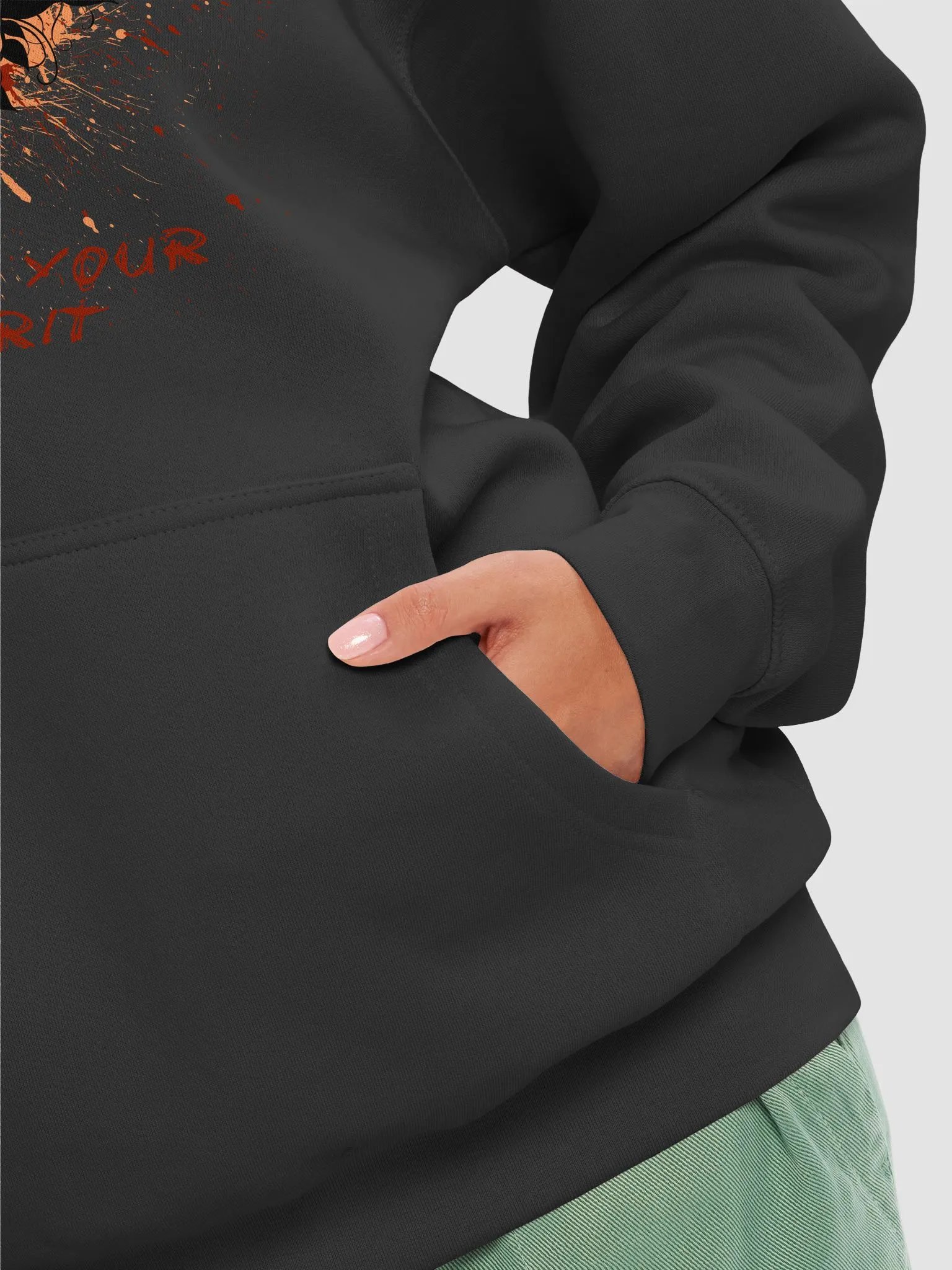 Gothic Rose Skull Premium Hoodie product image (8)