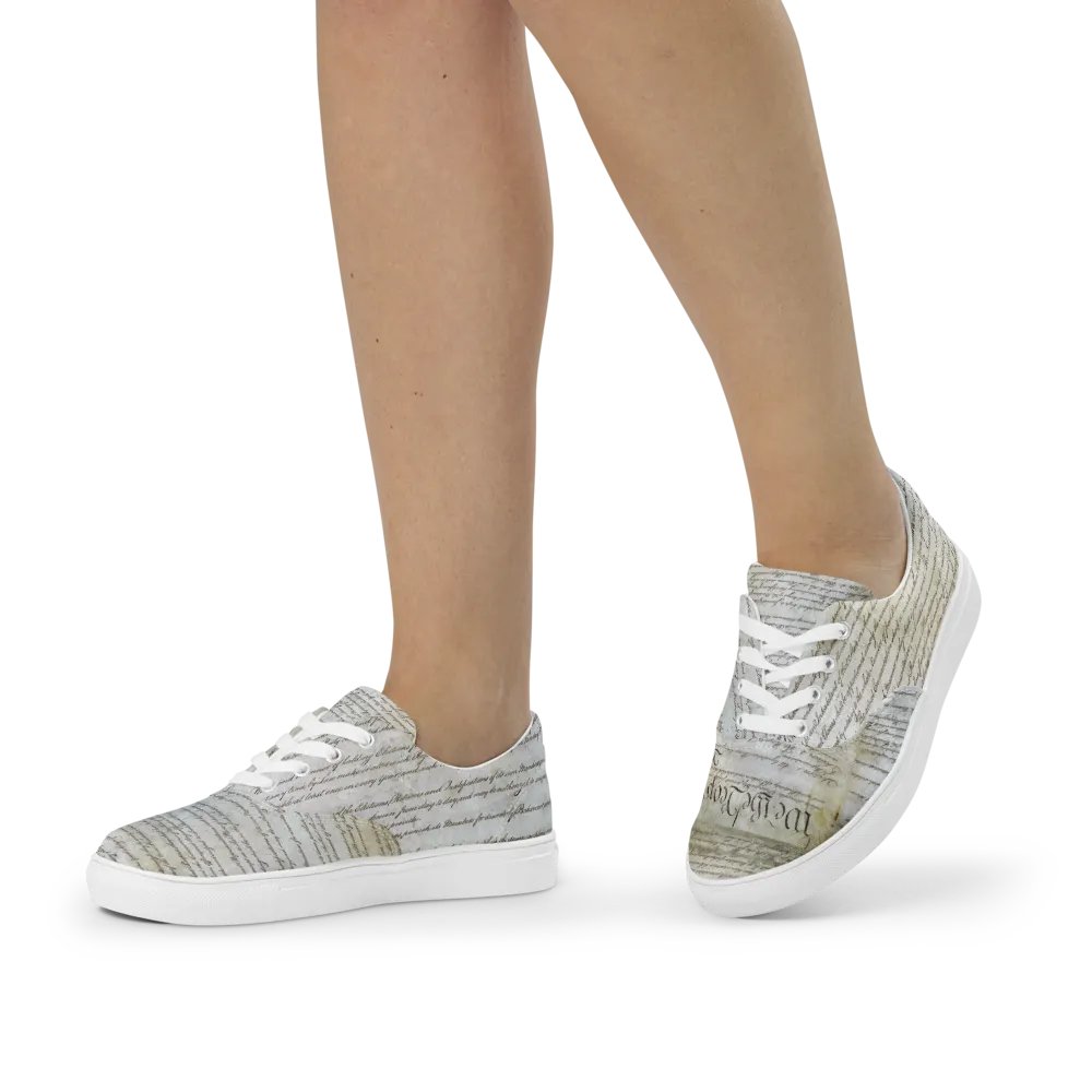 "Composition" Womens Canvas Shoes product image (12)