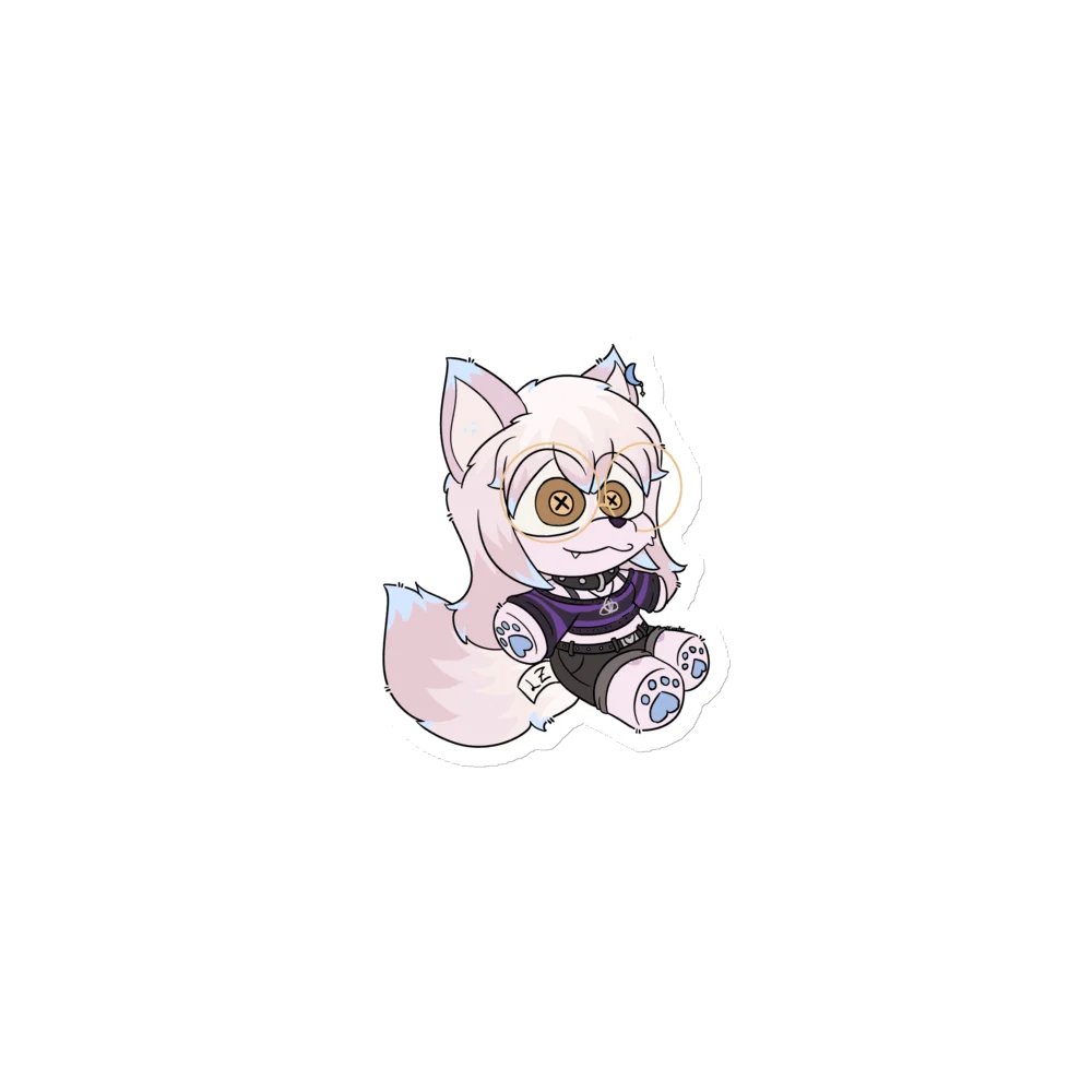 LZ Wolf Plushie Magnet product image (1)