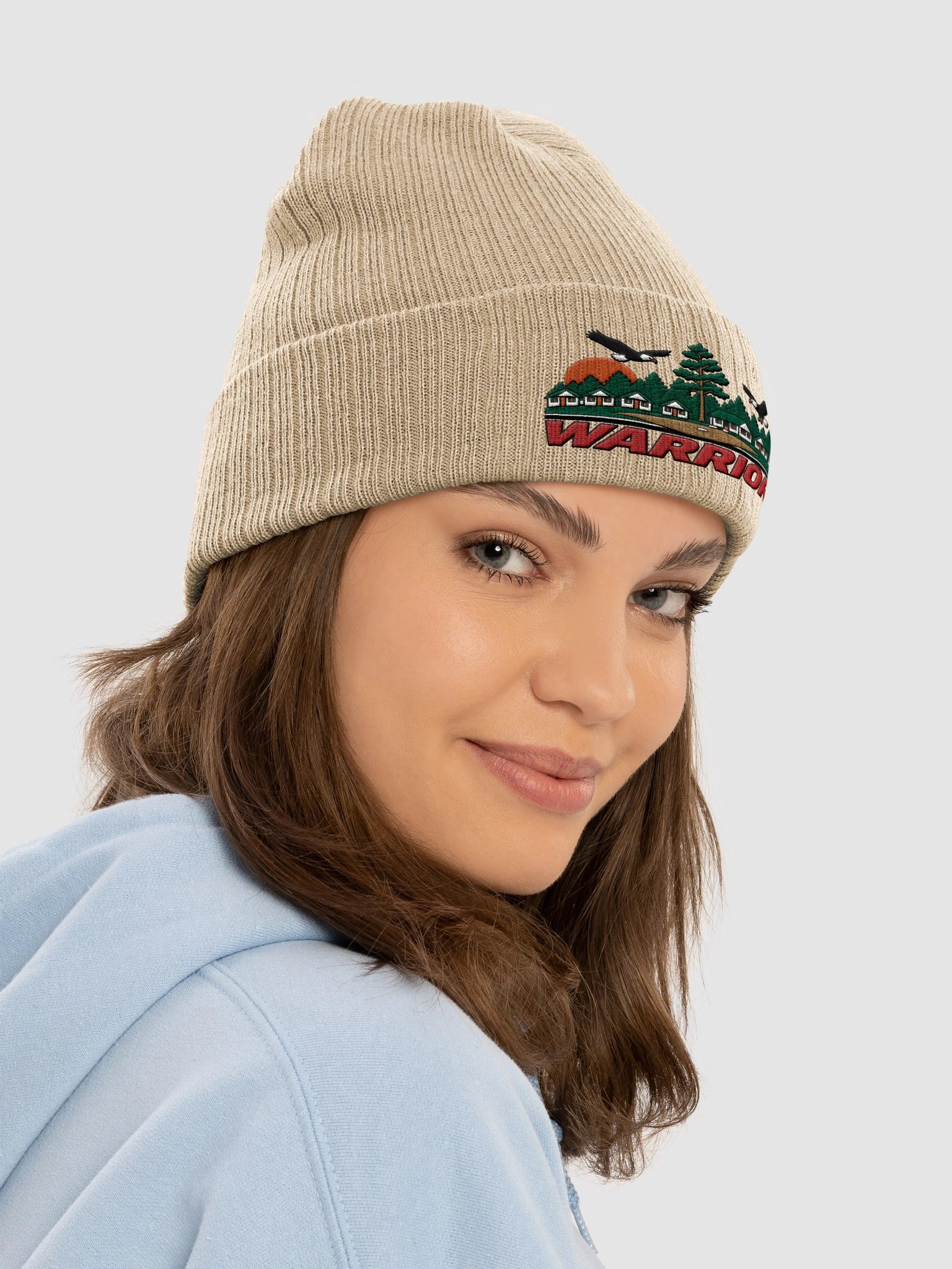 Warrior Regular Beanie (Beige) product image (6)