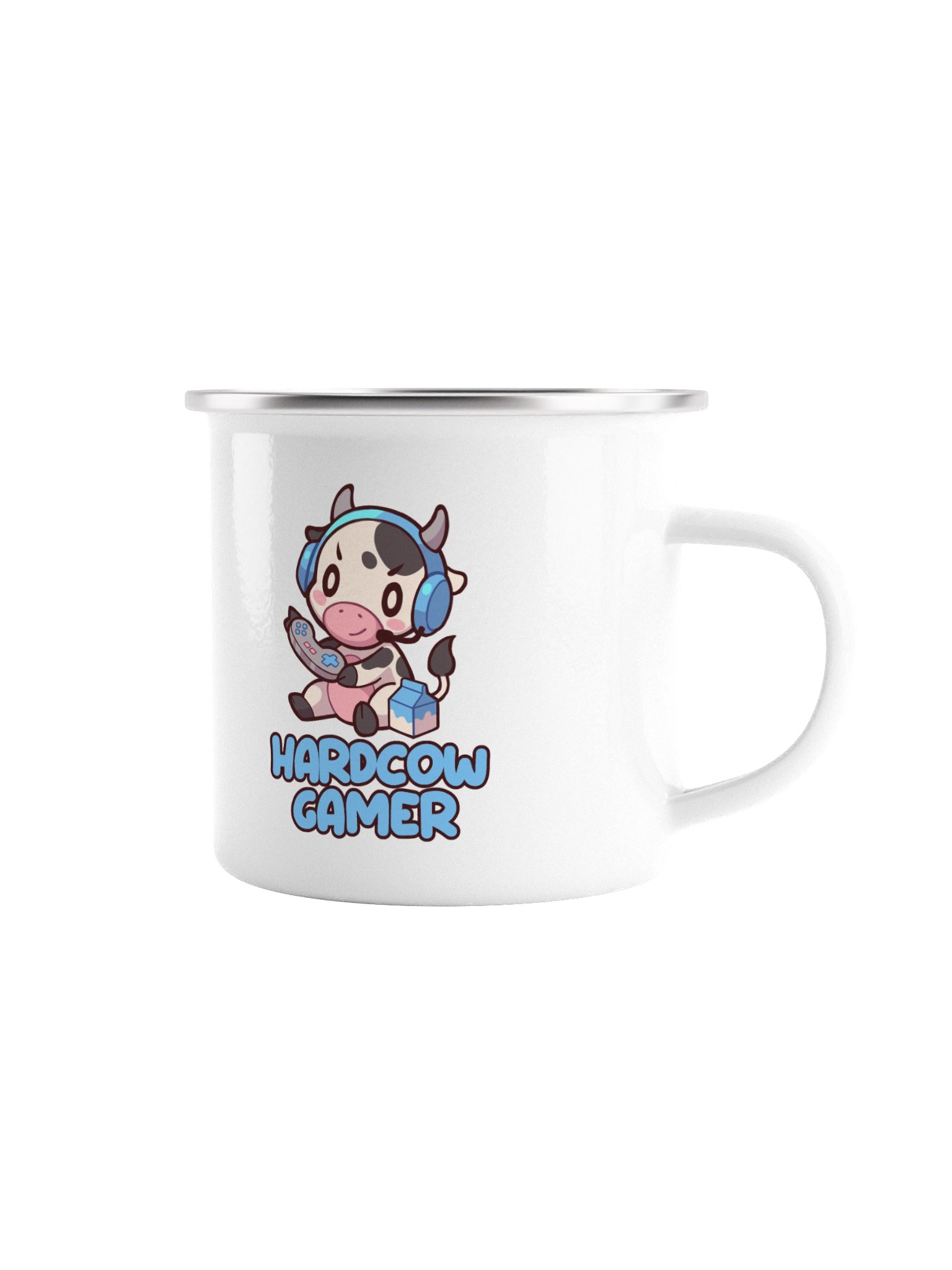 Hardcow Gamer Enamel Mug product image (1)