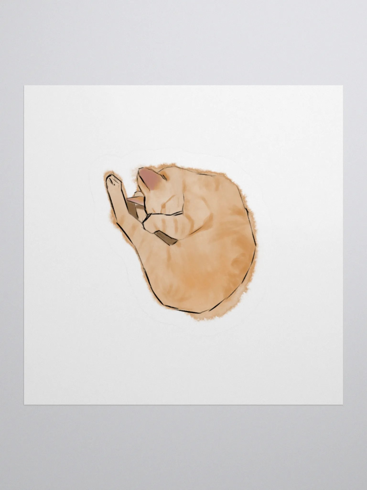 Sleeping Logan sticker product image (1)