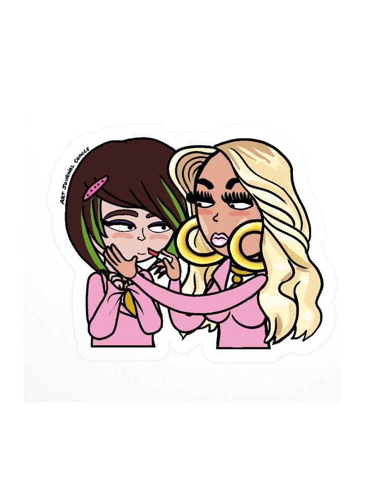 Chloe x Lily Sticker!!! 🩷💖💚🦖 product image (1)