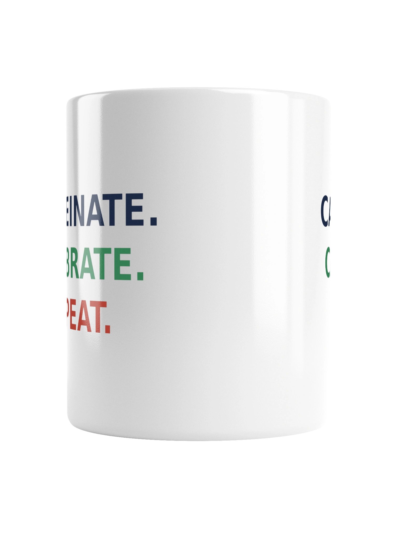 Caffeinate. Calibrate. Repeat. - White Lab Mug product image (3)