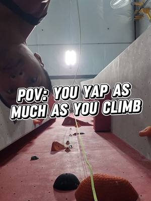 Gotta get your reps in for yaps. My jaw ain't gonna work itself 😂  Thanks @merakisam for the vibes! #climbing #bouldering #jokes 