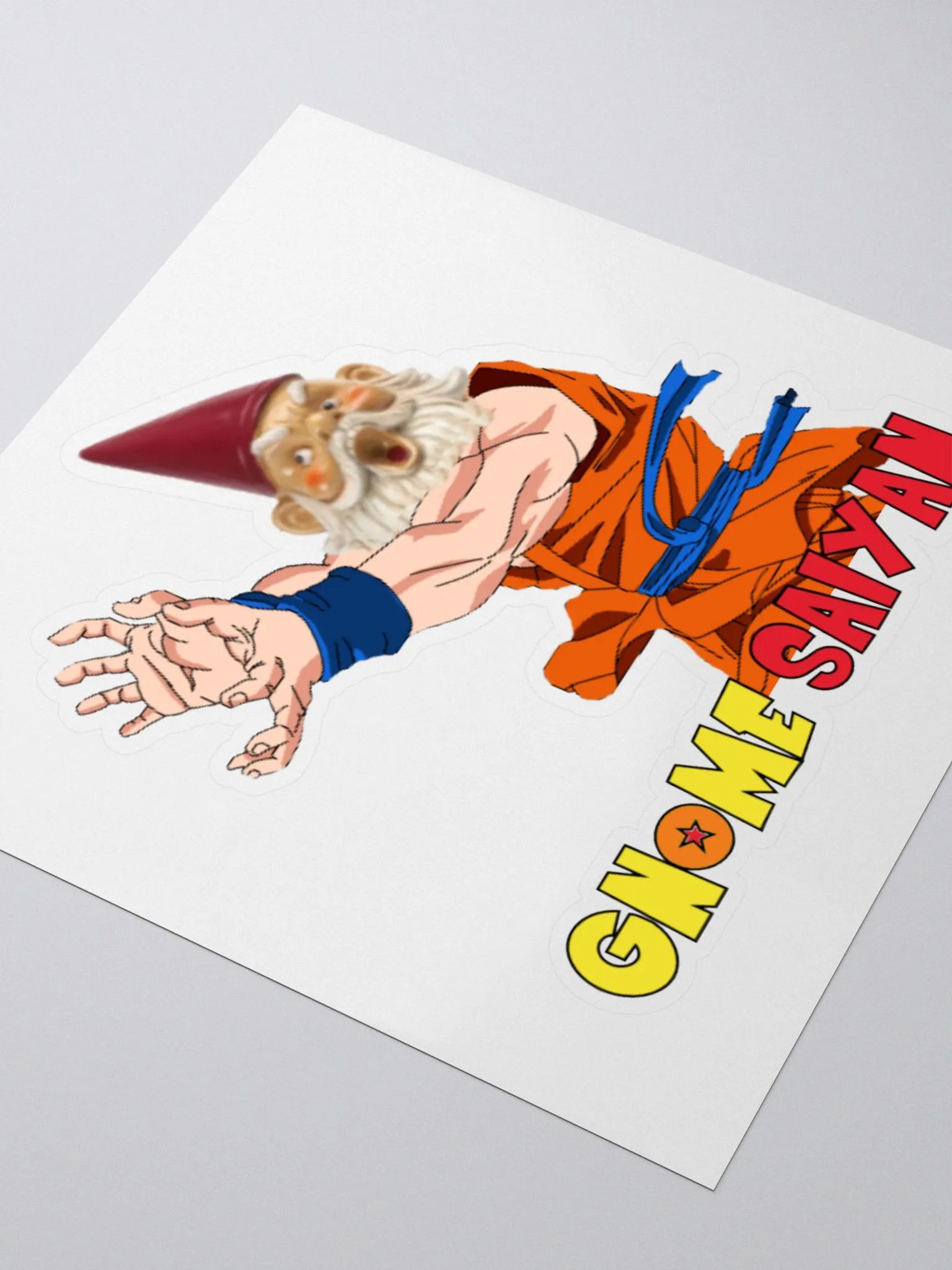 Gnome Saiyan KissCut Sticker product image (3)